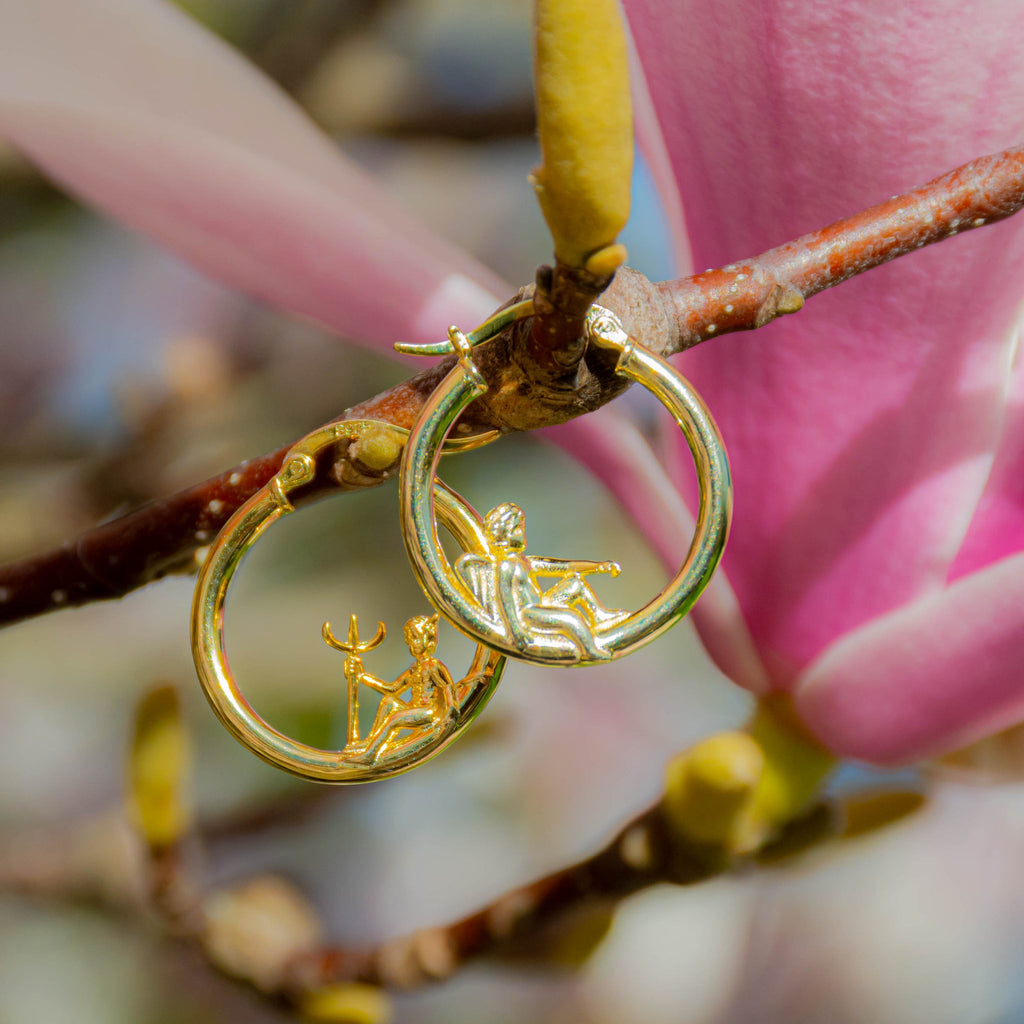 Angel and Devil Mismatched Hoop Earrings - Baby's Breath Alley