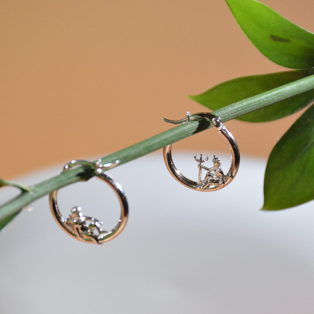 Angel and Devil Mismatched Hoop Earrings - Baby's Breath Alley