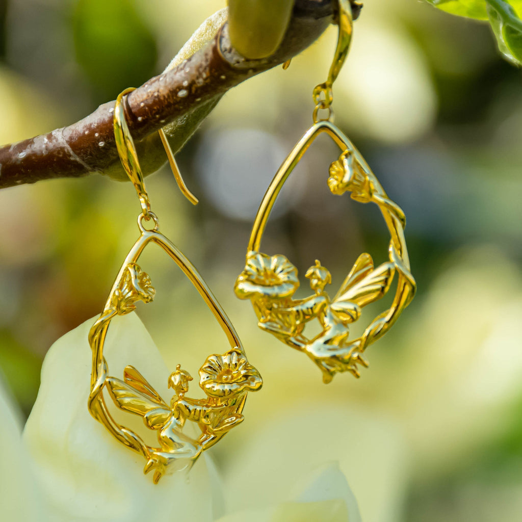 Brugmansia Flower Fairy Drop Earring - Baby's Breath Alley