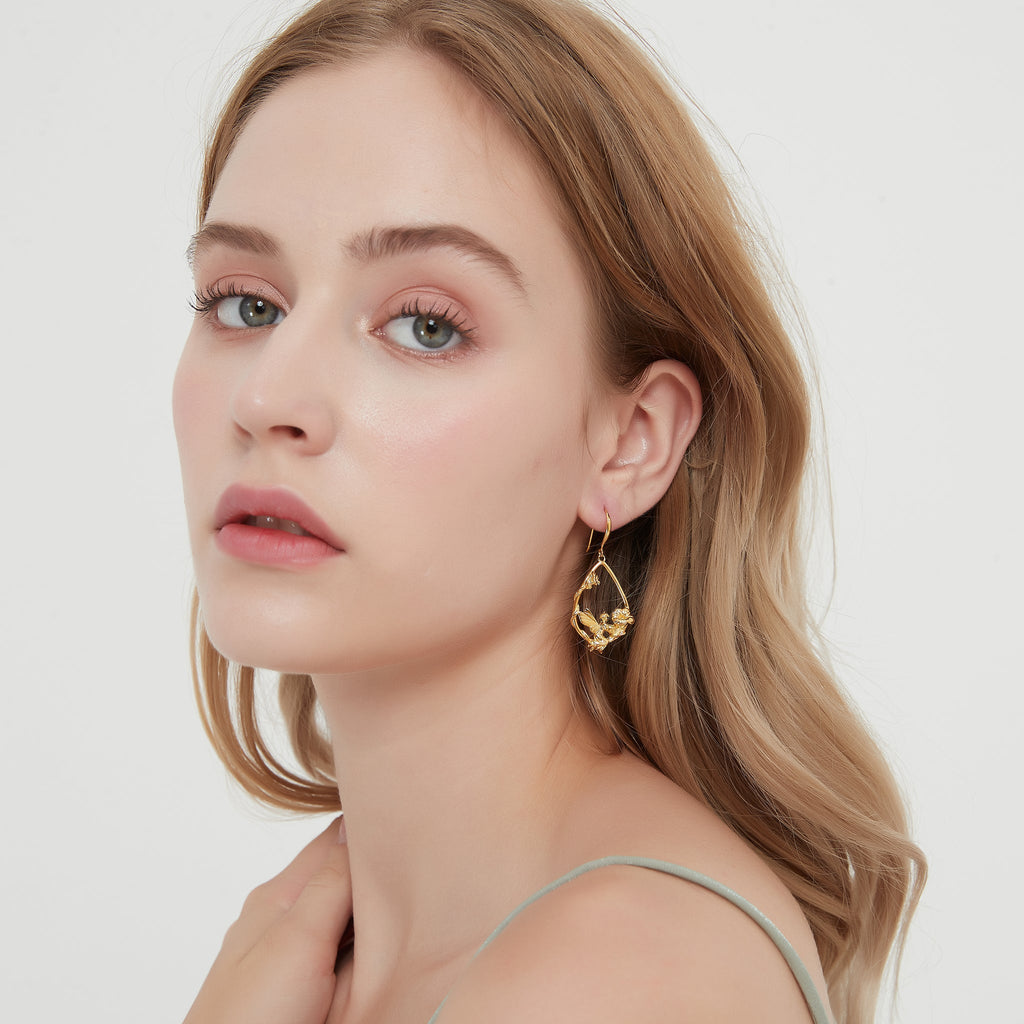 Brugmansia Flower Fairy Drop Earring - Baby's Breath Alley