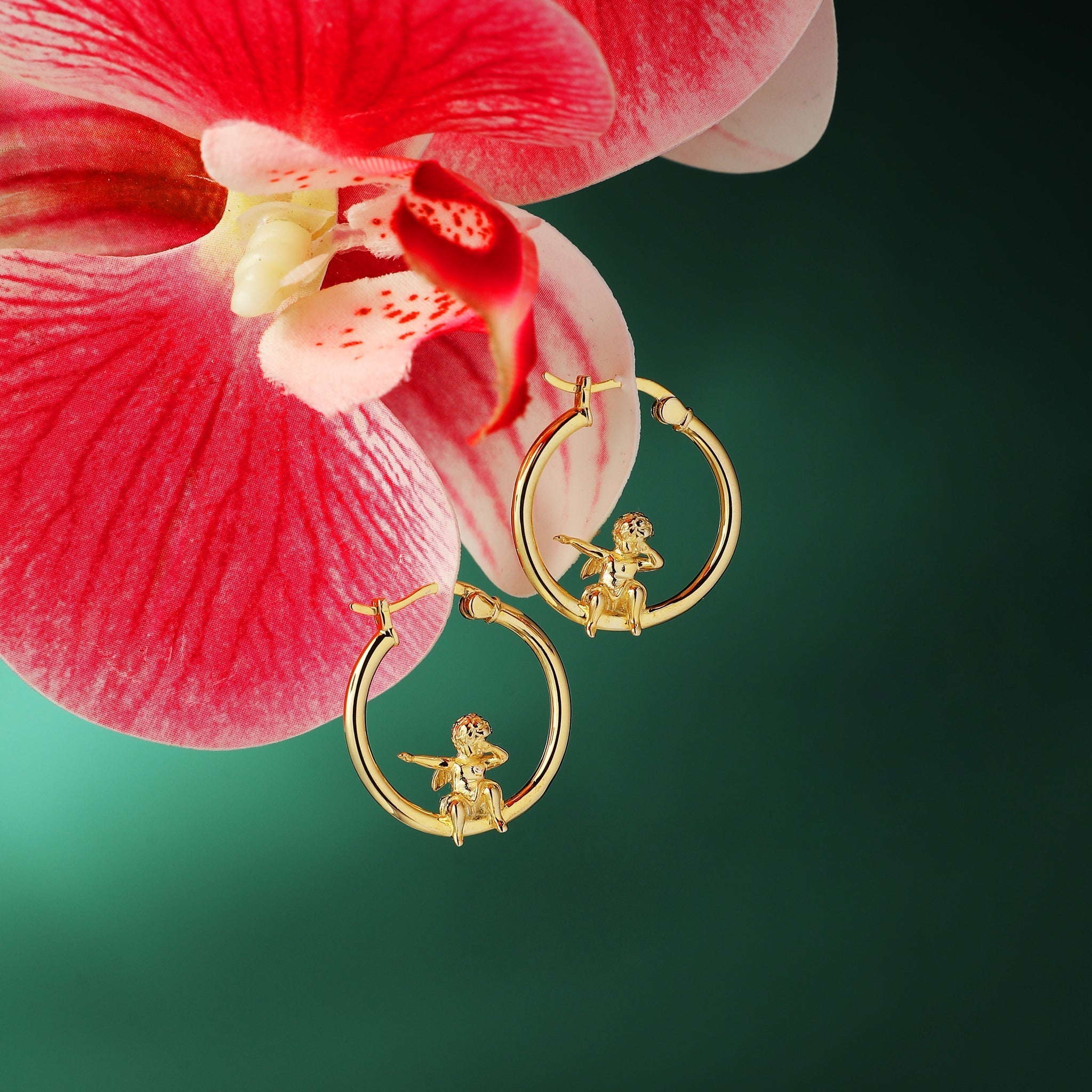 Fuchsia Angel Earrings Cascading | Pratt Family Greenhouse