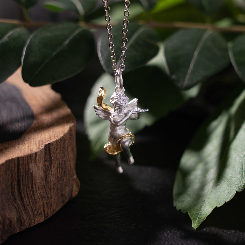 Flute Angel Necklace - Baby's Breath Alley