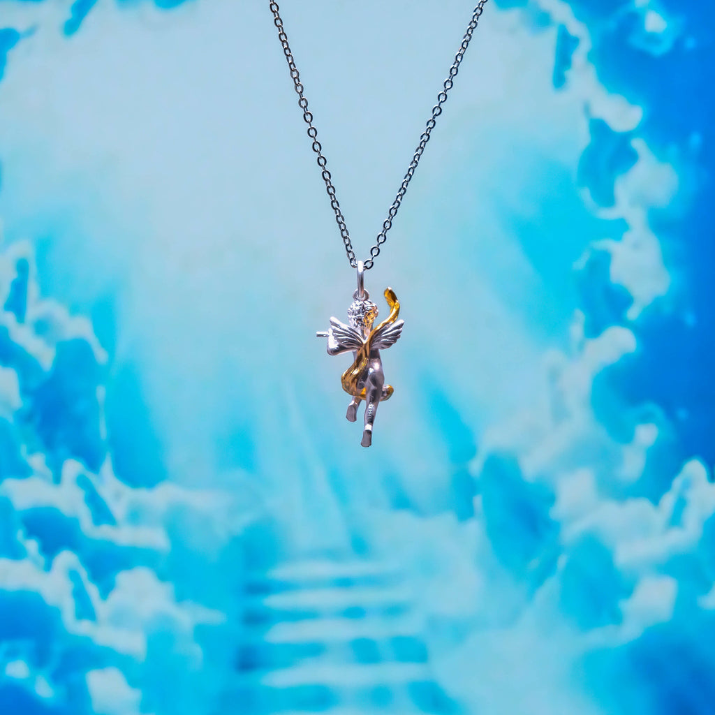 Flute Angel Necklace - Baby's Breath Alley