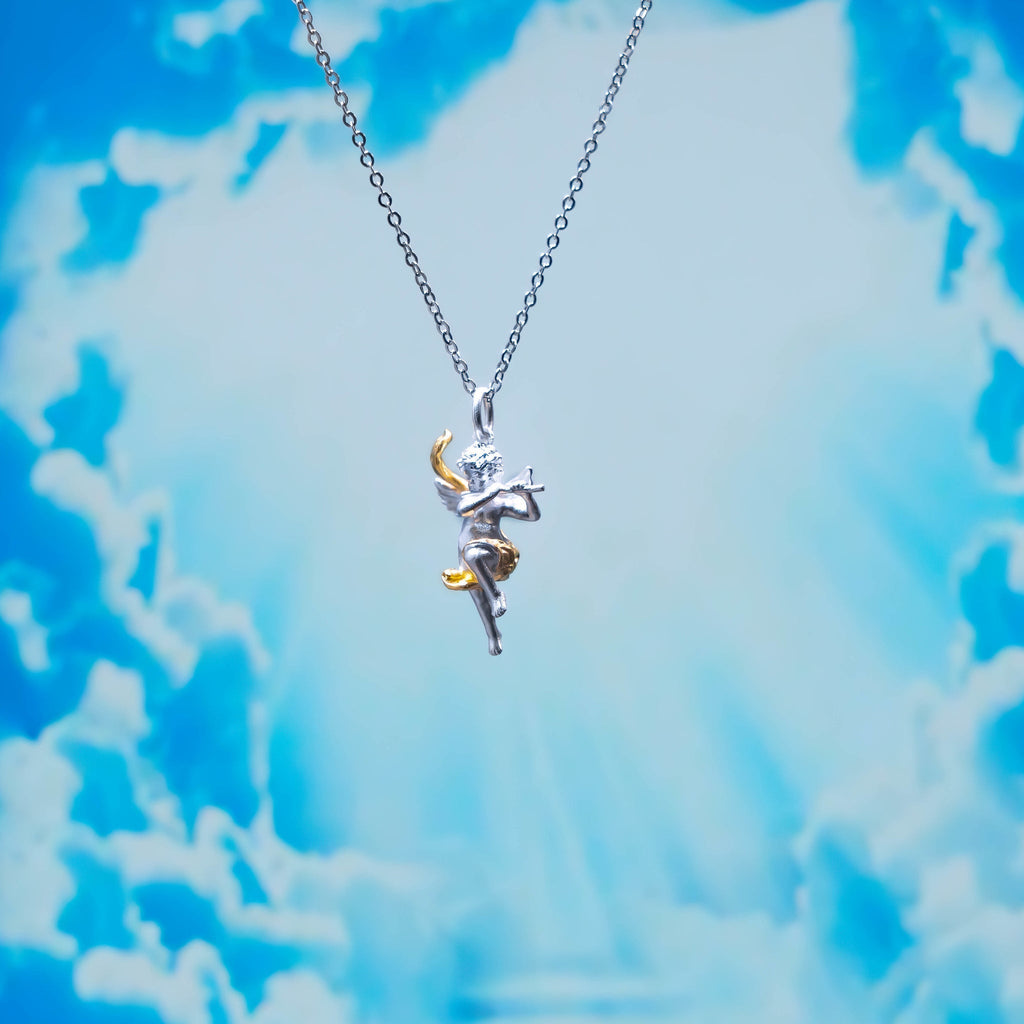 Flute Angel Necklace - Baby's Breath Alley