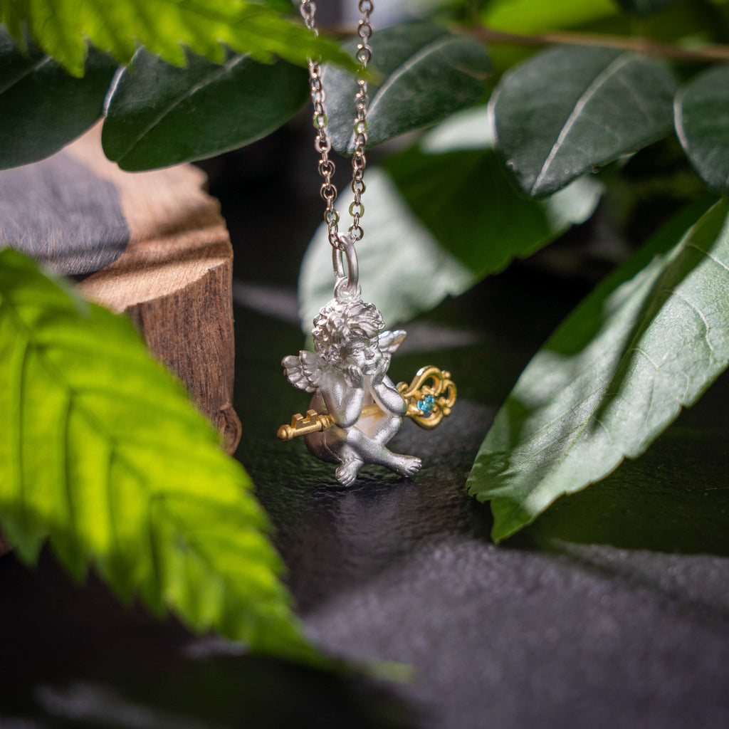 Key Guadience Angel Necklace - Baby's Breath Alley