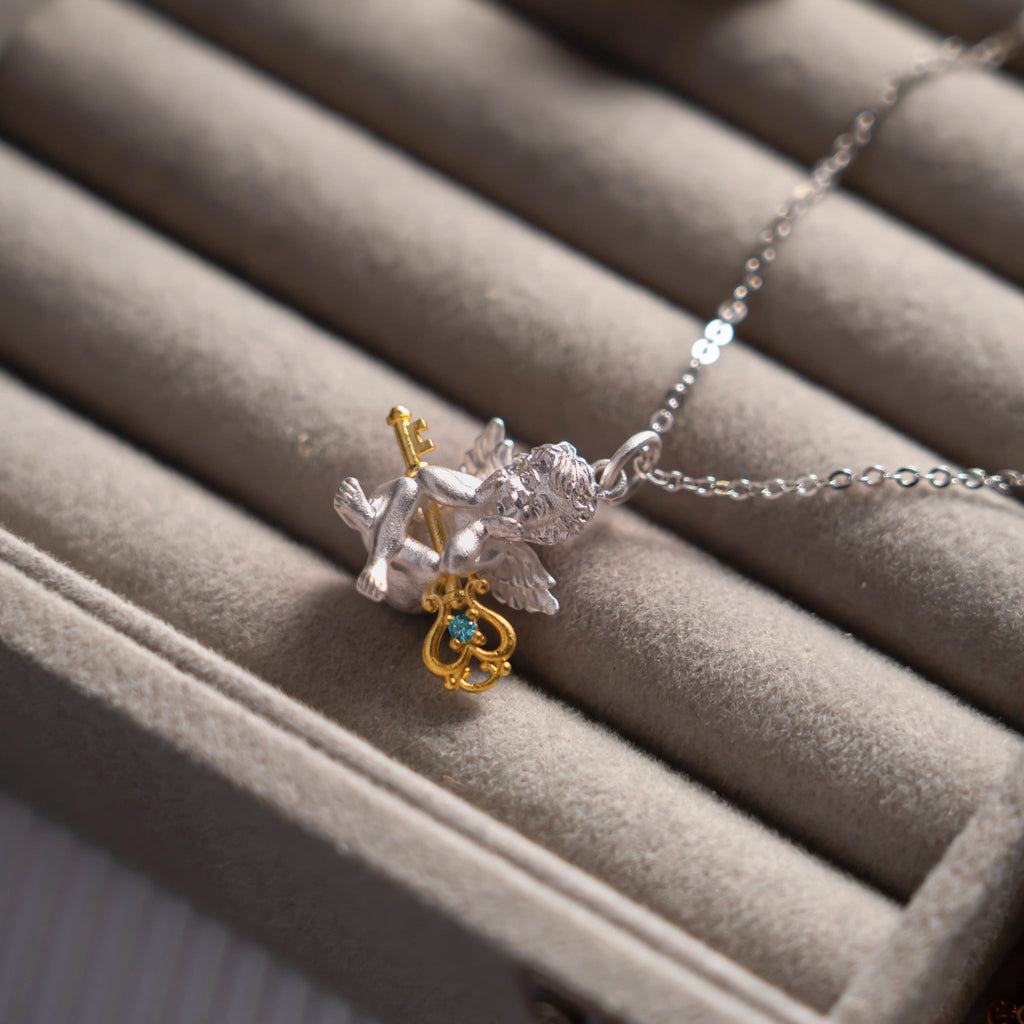 Key Guadience Angel Necklace - Baby's Breath Alley