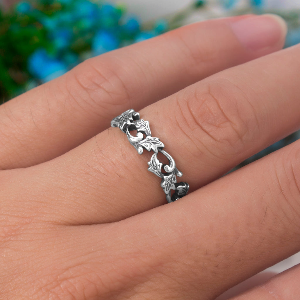 Twining Nature Inspired Open Ring - Baby's Breath Alley